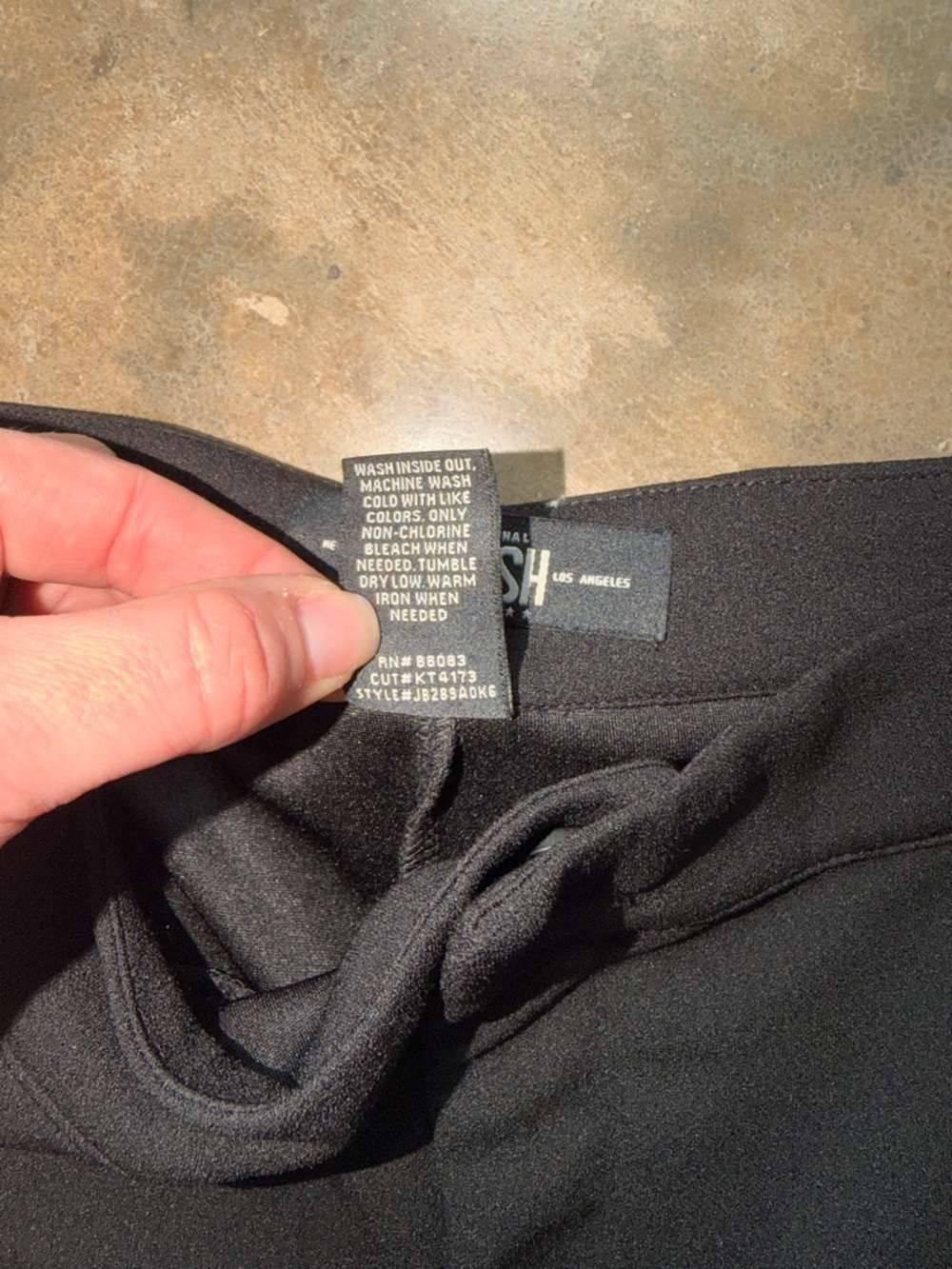 Black Wide Leg Dress Pants High Rise Flare Size 25 Work Career - Picture 6 of 14